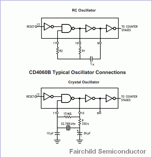 CD4060 Binary Counter Divider Oscillator
