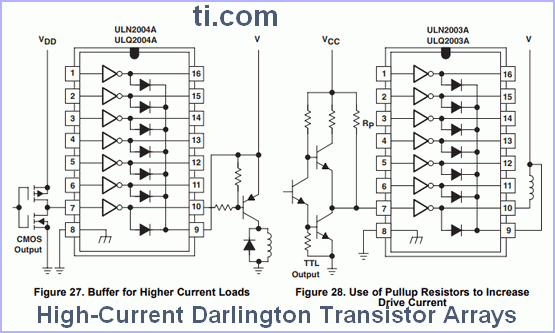 ULN2003A - Darlington Transistor Drivers Arrays